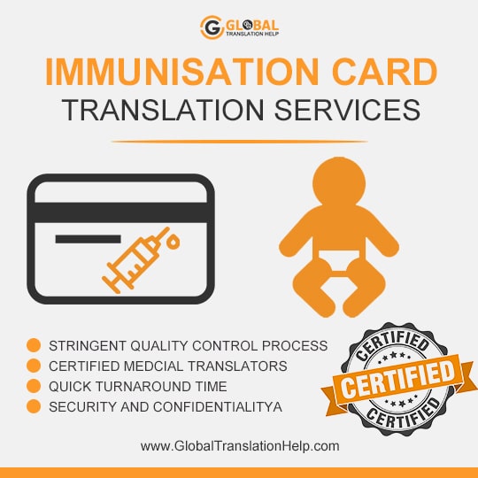 Immunization Record Immigration Document Translation Services |