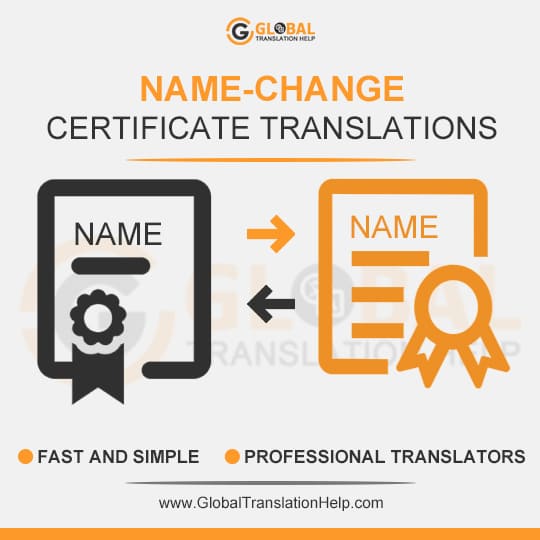 Name Change Certificate Translation | Name change, Translation, Competence