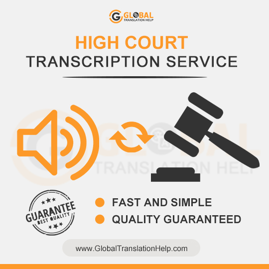 High Court Transcription Services USA | Legal transcribers