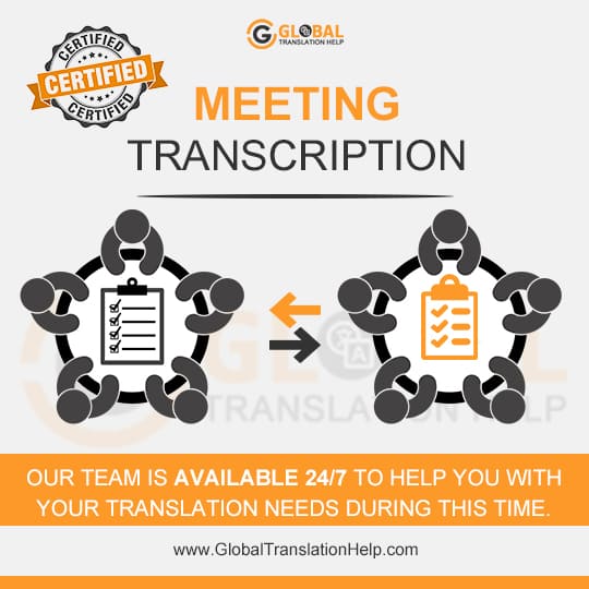 Meeting Transcription Services - Audio & Video